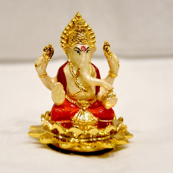 24KT GOLD AARYA LOTUS GANPATI 99%