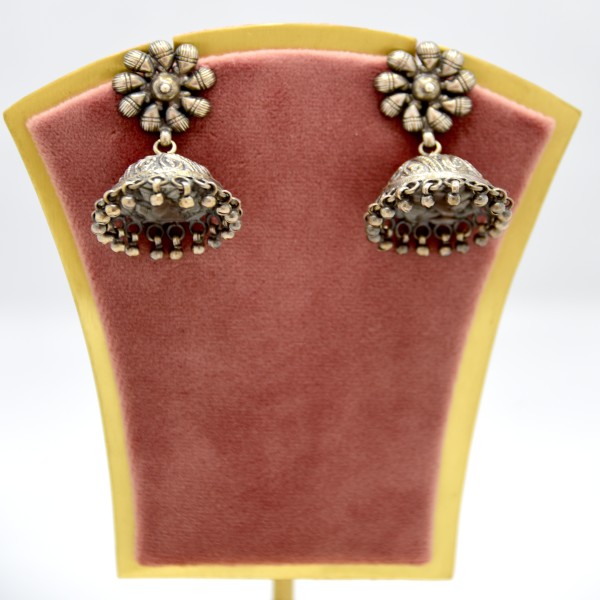 SILVER OXIDIZE 925 JHUMKI