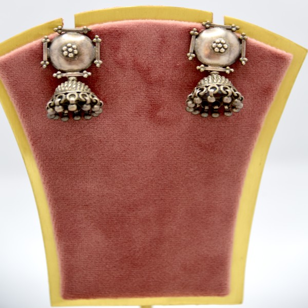 OXIDIZE SILVER 925 JHUMKI