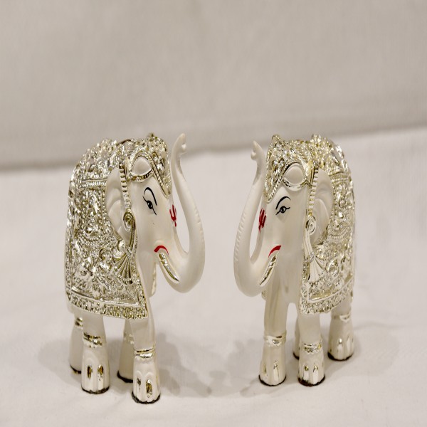 ELEPHANT PAIR SILVER 9999% ITALY