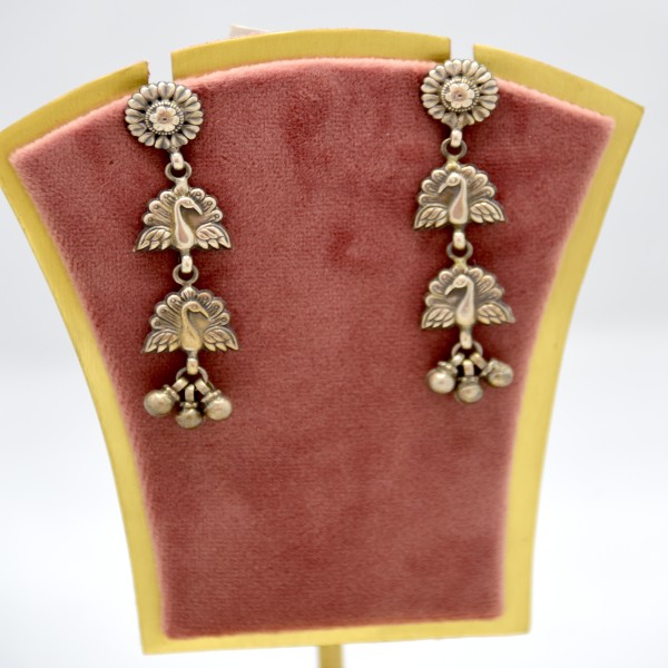 SILVER OXIDIZE 925 EARRING