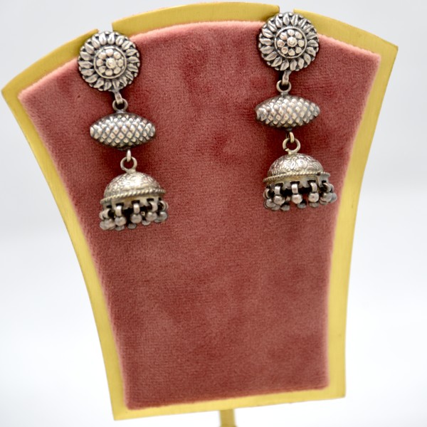 SILVER OXIDIZE 925 JHUMKI