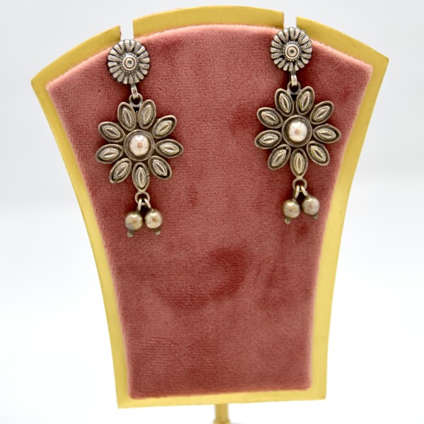 SILVER OXIDIZE 925 EARRING