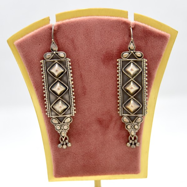 SILVER OXIDIZE 925 EARRING