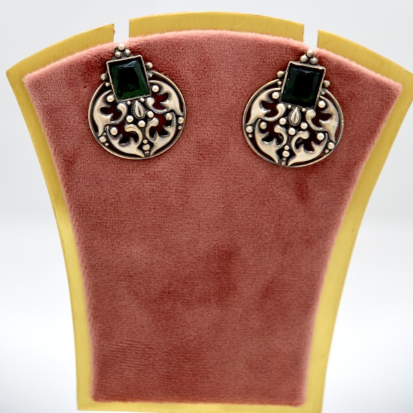 SILVER OXIDIZE 925 EAR TOP