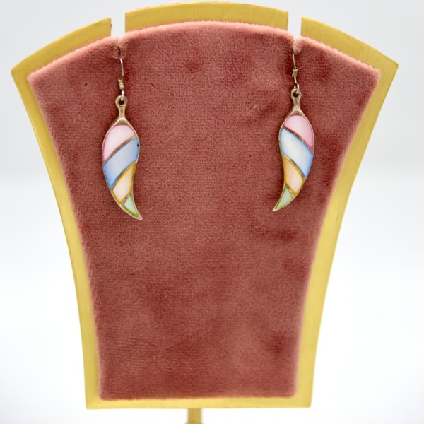 SILVER MOTHER OF PEARL 925 DAILY & OFFICE WEAR EARRING