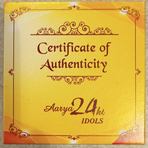24KT GOLD AARYA SILVER GANPATI 99%