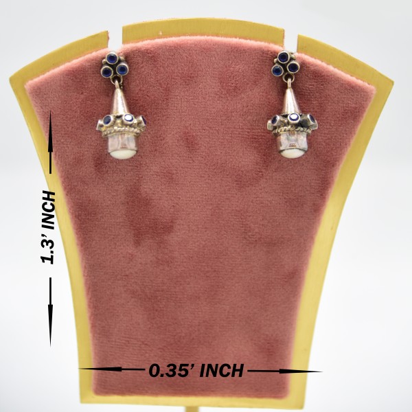 SILVER MOTHER OF PEARL 925 DAILY & OFFICE WEAR EARRING