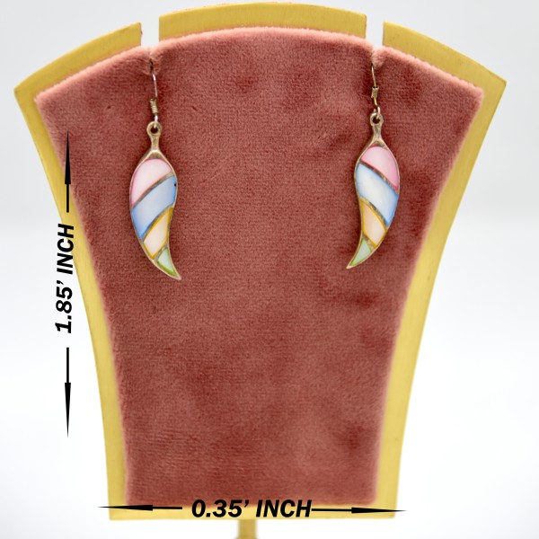 SILVER MOTHER OF PEARL 925 DAILY & OFFICE WEAR EARRING