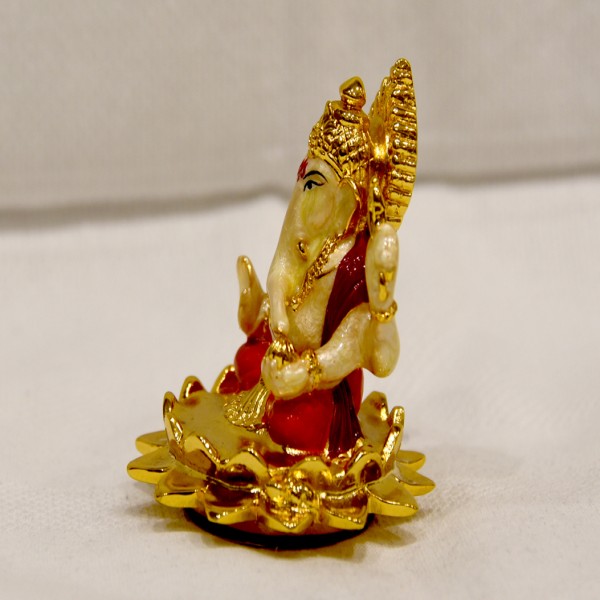 24KT GOLD AARYA LOTUS GANPATI 99%