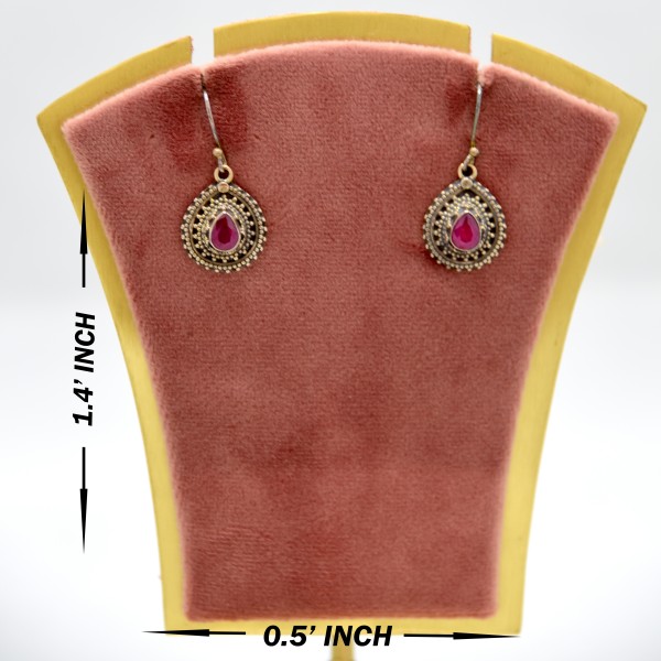 SILVER OXIDIZE 925 EARRING