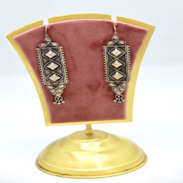 SILVER OXIDIZE 925 EARRING