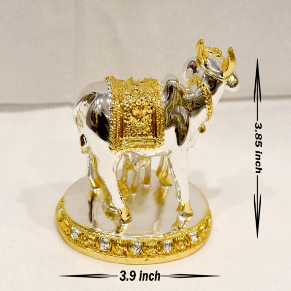 KANHA ART SILVER 99% ITALY KAM DHENU COW