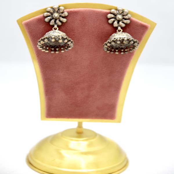 SILVER OXIDIZE 925 JHUMKI