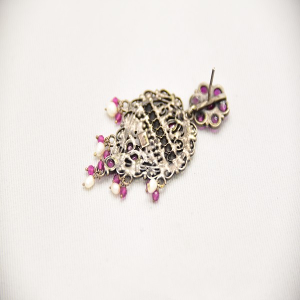 SILVER OXIDIZE 925 EARRING