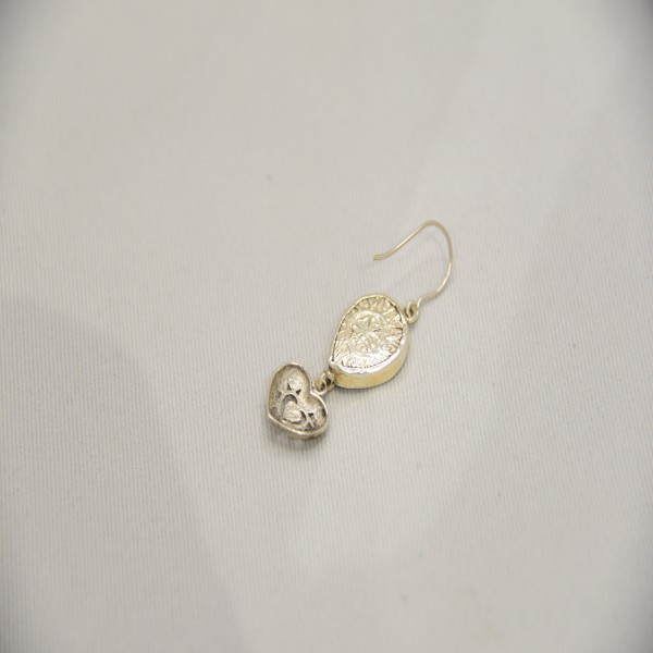 SILVER OXIDIZE 925 EARRING