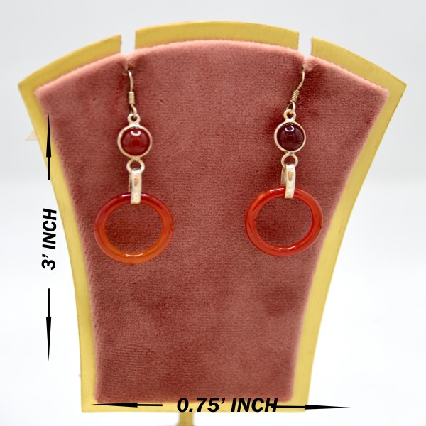 SILVER OXIDIZE 925 EARRING
