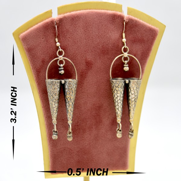 SILVER OXIDIZE 925 EARRING