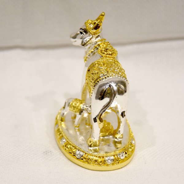 KANHA ART SILVER 99% ITALY KAM DHENU COW