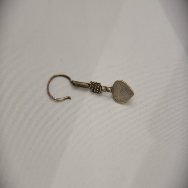 SILVER RUSSIAN 925 OXIDIZE LONG EARRING