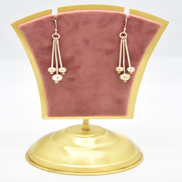 SILVER OXIDIZE 925 EARRING RUSSIAN COLLECTION