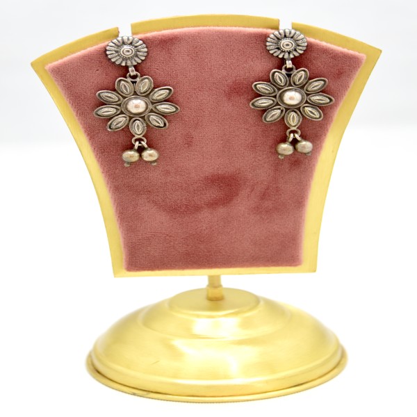 SILVER OXIDIZE 925 EARRING