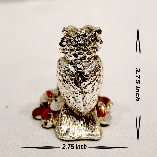 KANHA ART SILVER 99% ITALY OWL 