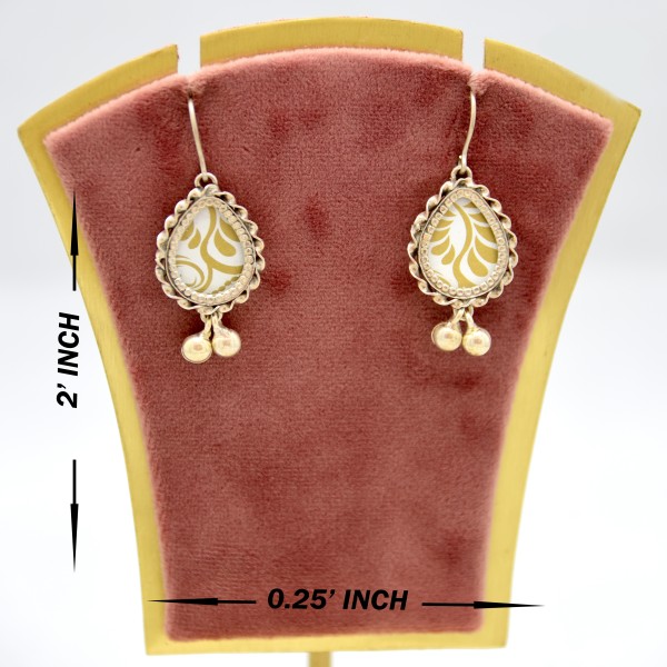 SILVER OXIDIZE 925 EARRING