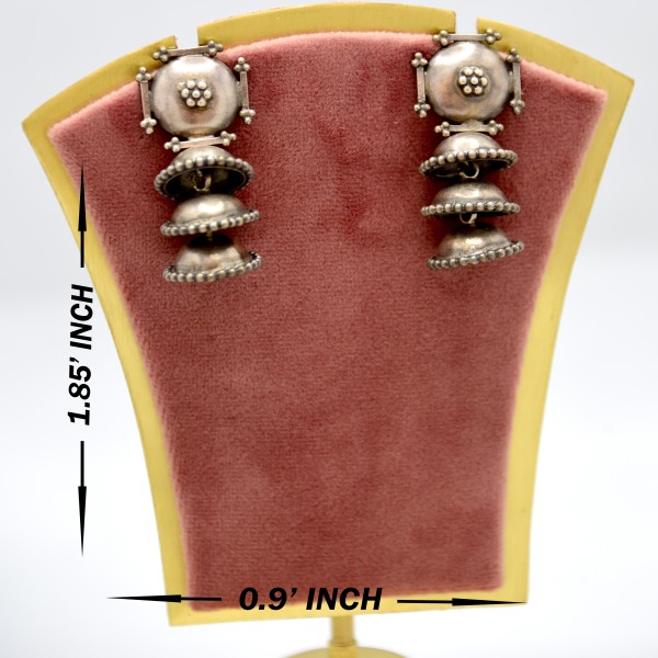 SILVER OXIDIZE 925 JHUMKI