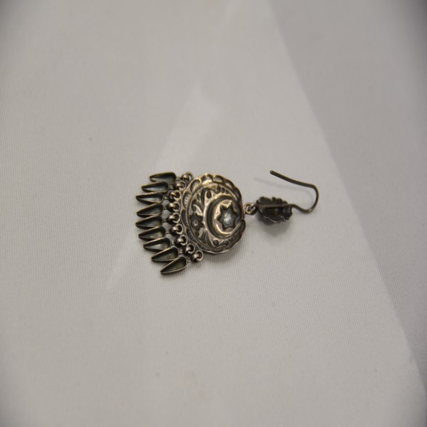 SILVER OXIDIZE 925 EARRING