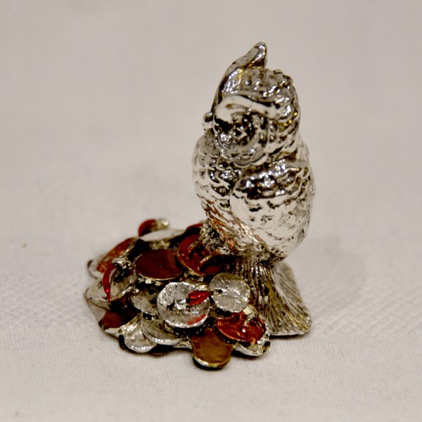 KANHA ART SILVER 99% ITALY OWL 