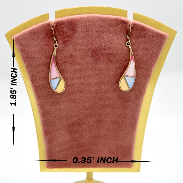SILVER MOTHER OF PEARL 925 DAILY & OFFICE WEAR EARRING