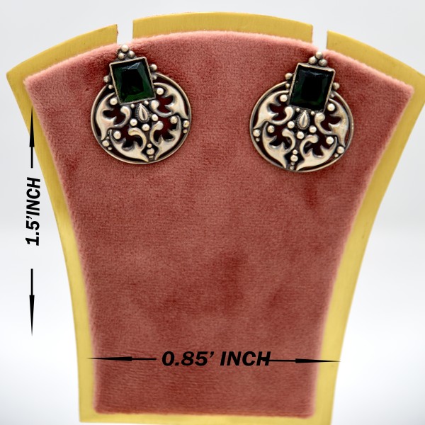 SILVER OXIDIZE 925 EAR TOP