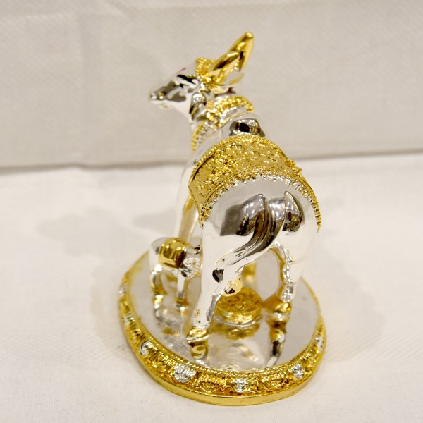 KANHA ART SILVER 99% ITALY KAM DHENU COW