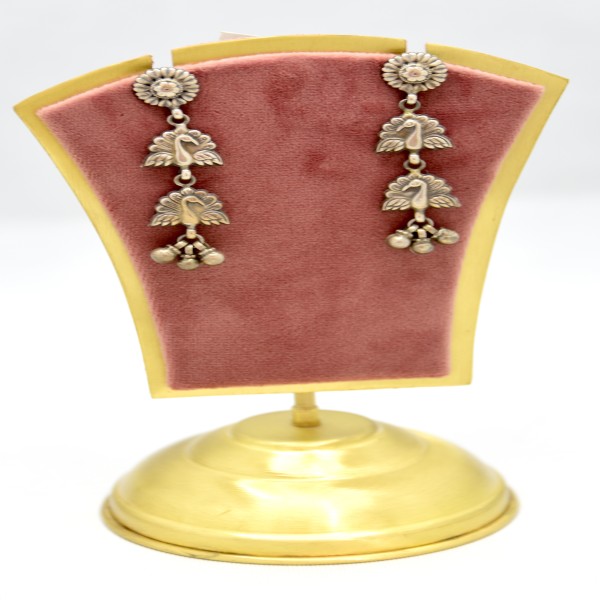 SILVER OXIDIZE 925 EARRING