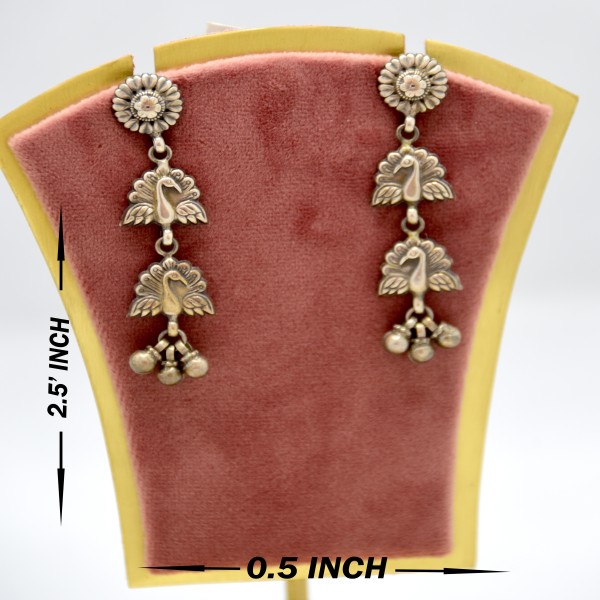 SILVER OXIDIZE 925 EARRING