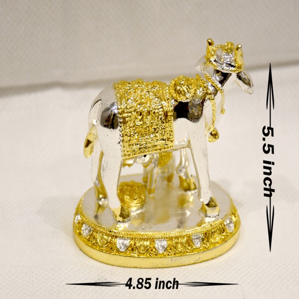 KANHA ART SILVER 99% ITALY KAM DHENU COW