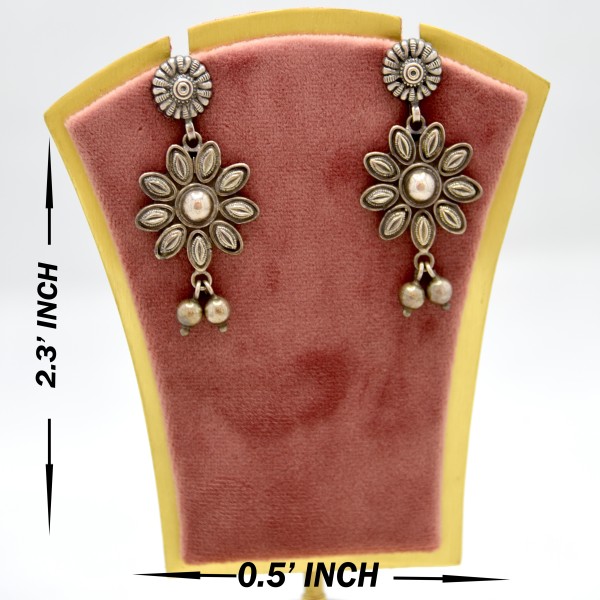 SILVER OXIDIZE 925 EARRING